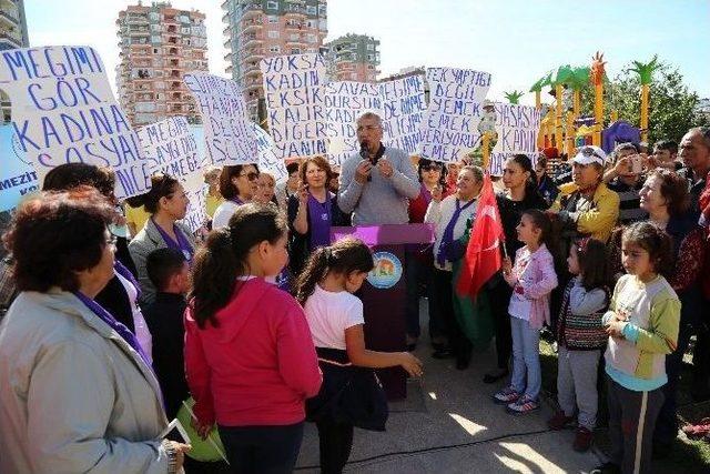 Mezitli Belediyesi’nden Kadınların Yürüyüşüne Destek