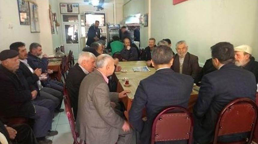 Kaymakam &Ouml;zden Ve Başkan Yal&ccedil;ın&rsquo;dan Avcılar Ve Atıcılar Kul&uuml;b&uuml;ne Ziyaret