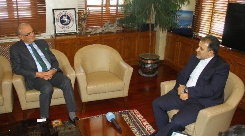 D-8 Genel Sekreteri Mousavi, Başkan Yılmaz&rsquo;ı Ziyaret Etti