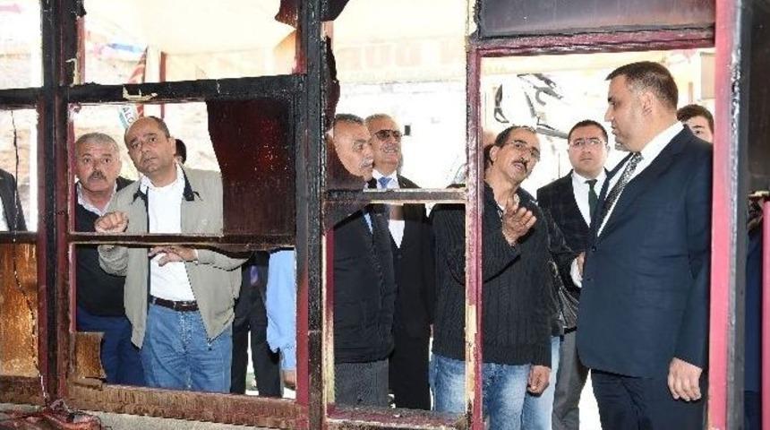 Başkan Can&rsquo;dan, İş Yerleri Yanan Esnafa Ziyaret