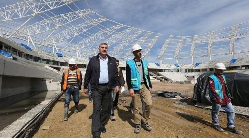 Yeni Stadın Y&uuml;zde 70&rsquo;i Tamamlandı