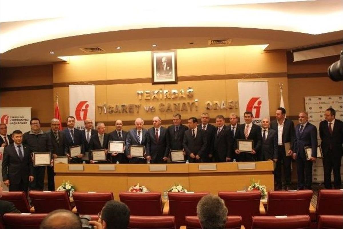 Tekirdağ&rsquo;ın Vergi Rekortmenleri &Ouml;d&uuml;llendirildi