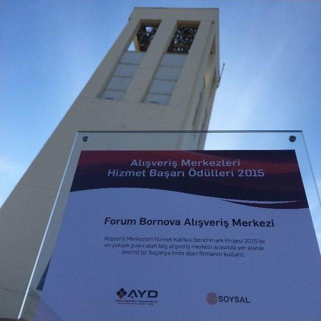 Forum Bornova Avm’ye Hizmet Kalitesi Ödülü 1