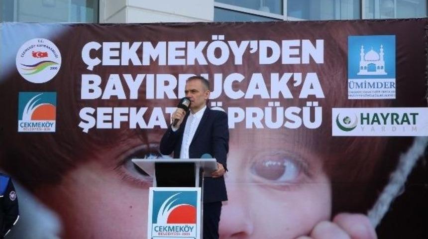 &Ccedil;ekmek&ouml;y Belediyesi&rsquo;nden Bayırbucak T&uuml;rkmenlerine Yardım Eli