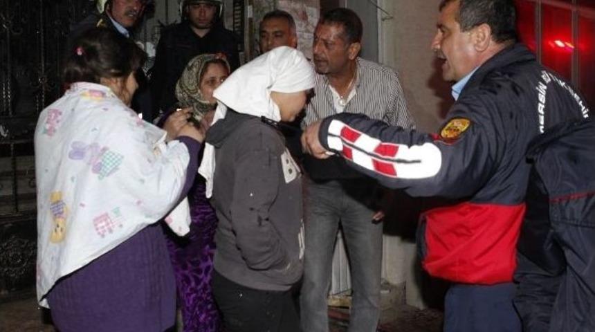 Yangında Mahsur Kalan Suriyelileri İtfaiye Kurtardı