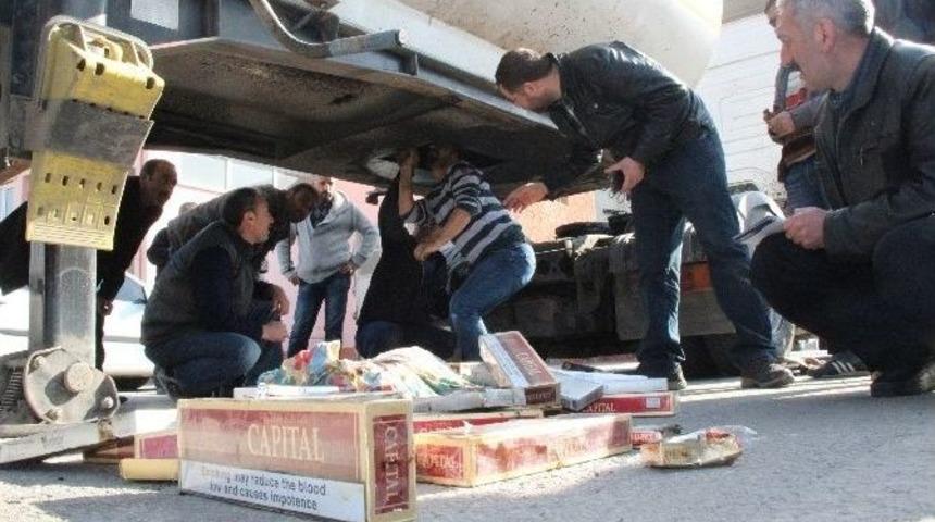 Tankerdeki Zuladan G&uuml;mr&uuml;k Ka&ccedil;ağı 80 Bin Paket Sigara &Ccedil;ıktı