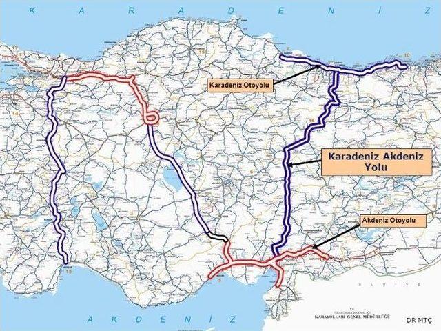 Asrın Projesi: Karadeniz-akdeniz Yolu