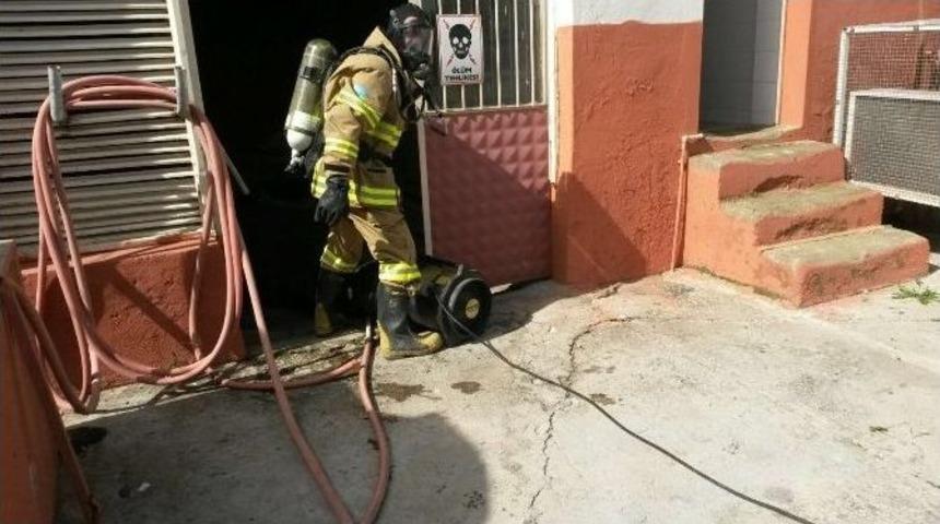 Sızan Zehirli Gaz İtfaiye Tarafından Tahliye Edildi