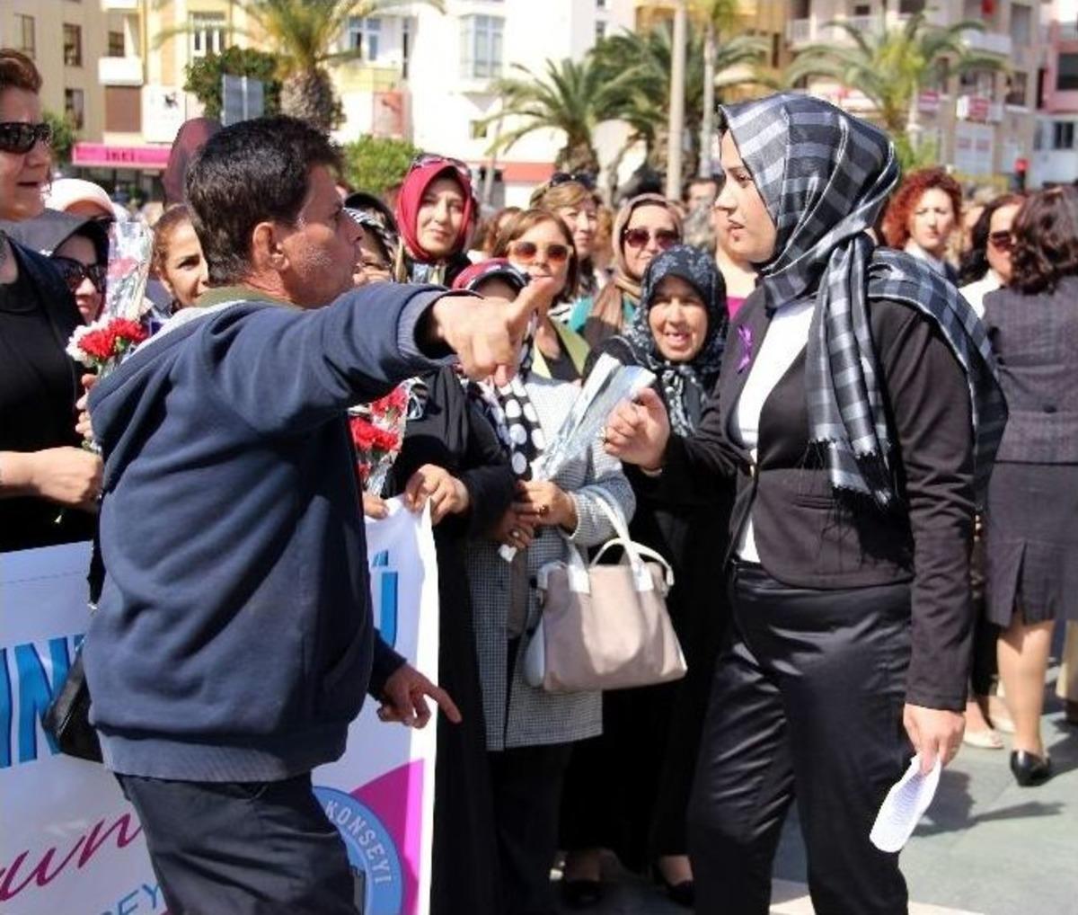 Ak Parti Kadın Kolları Başkanına Kadınlar G&uuml;n&uuml;&rsquo;nde Şiddet Teşebb&uuml;s&uuml;