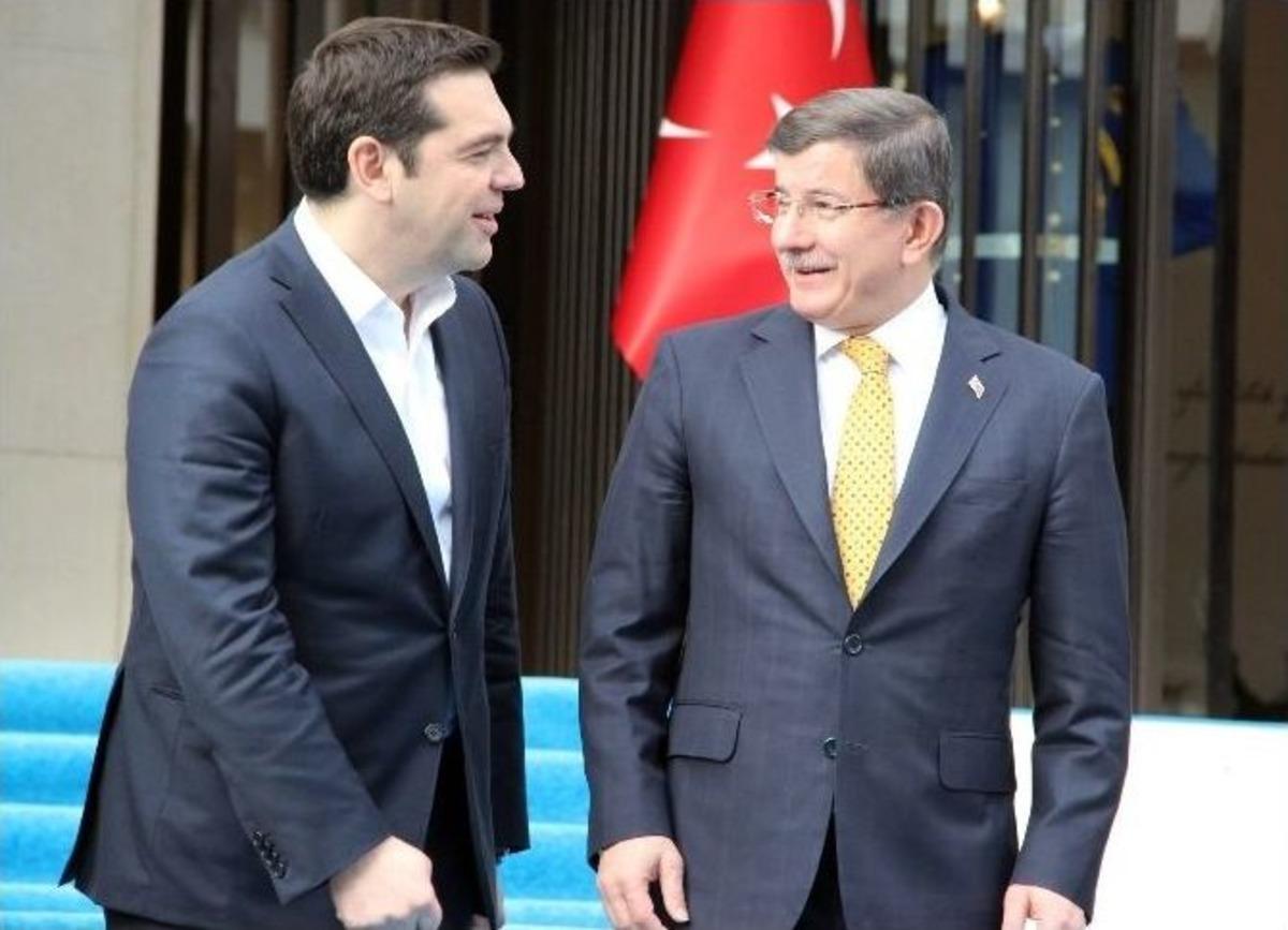 Başbakan Davutoğlu İle Yunan Başbakan &Ccedil;ipras&rsquo;tan Aile Fotoğrafı