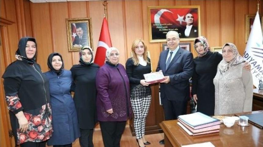 Kadın Kolları Başkanlarından, Başkan Kutlu&rsquo;ya Ziyaret