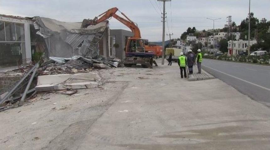 Bodrum&rsquo;da Yıkımlar Devam Ediyor