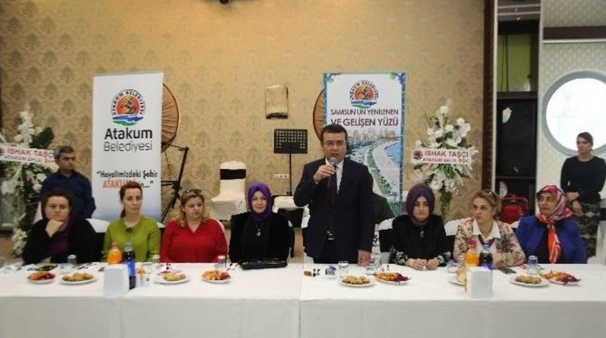 Başkan Taş&ccedil;ı&rsquo;dan Kadın &Ccedil;alışanlara &Ouml;vg&uuml;