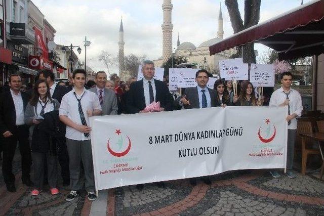 Edirne’de Kadınlar Günü Yürüyüşü