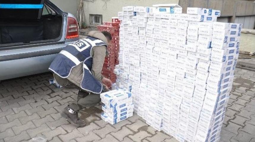 Muş&rsquo;ta 8 Bin 500 Paket Ka&ccedil;ak Sigara Ele Ge&ccedil;irildi
