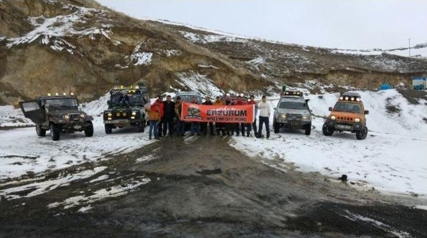 Erzurum Macera Off Road Kul&uuml;b&uuml;, Kurtarma Tatbikatı Ger&ccedil;ekleştirdi