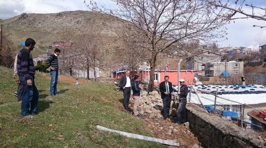 Eş Başkan Dinar Mezarlık &Ccedil;alışmalarını İnceledi
