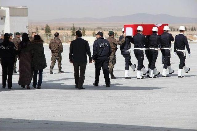 Karamanlı Şehidin Cenazesi Konya’ya Getirildi