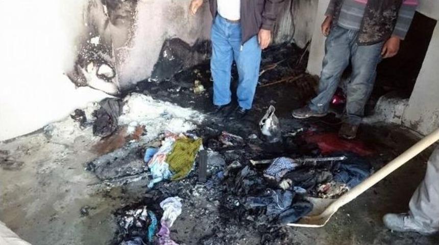 Ev Yangını Paniğe Neden Oldu