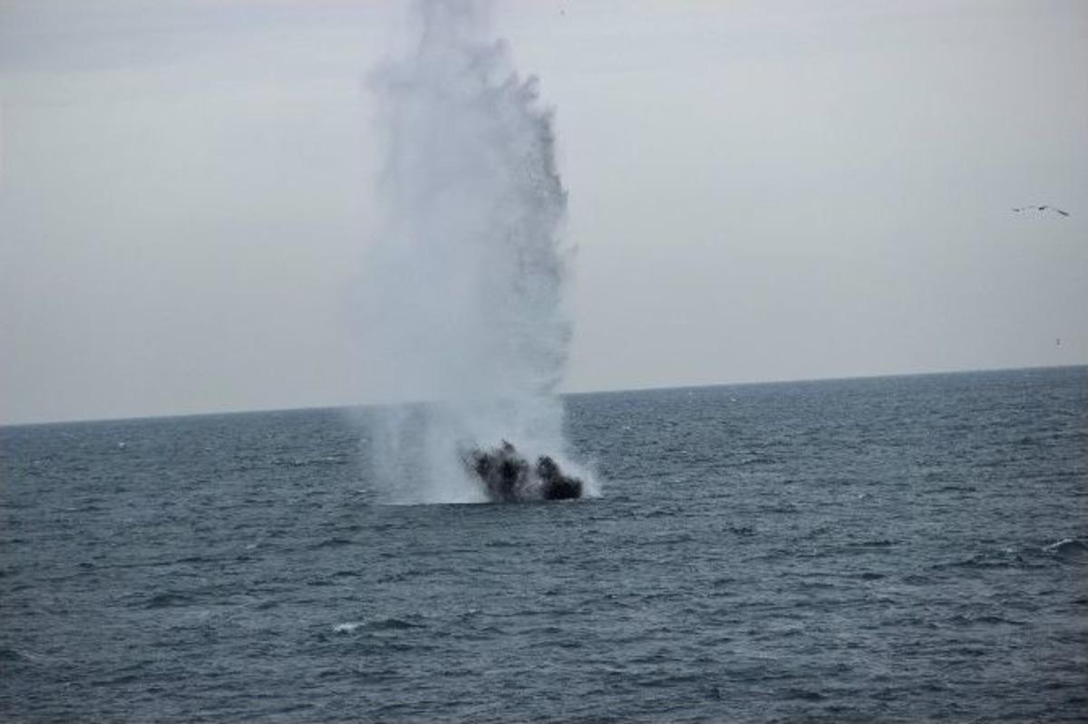 Saros K&ouml;rfezi&rsquo;nde Mayın Eğitimi