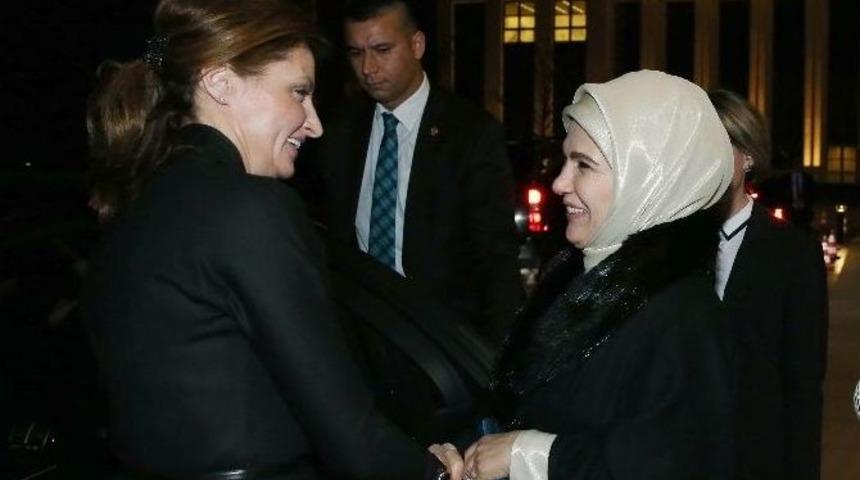 Emine Erdoğan, Maryna Poroşenko İle G&ouml;r&uuml;şt&uuml;