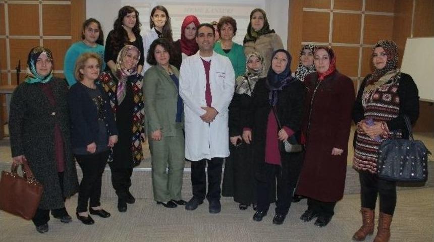 Elazığ’da Kursiyerlere Sağlık Semineri Verildi