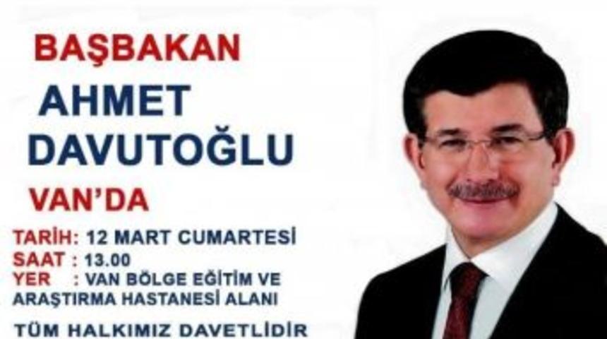 Başbakan Davutoğlu Van&rsquo;a Geliyor