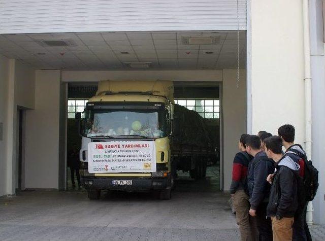 Bayırbucak Türkmenlerine Kahramanmaraş’tan 75 Tır Yardım