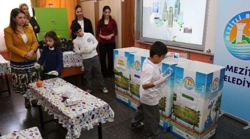 Mezitli Belediyesi&rsquo;nden İlkokullarda &Ccedil;evre Eğitimi