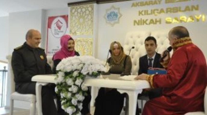 Aksaray&rsquo;da Toplu Nikah T&ouml;reni Ger&ccedil;ekleştirildi