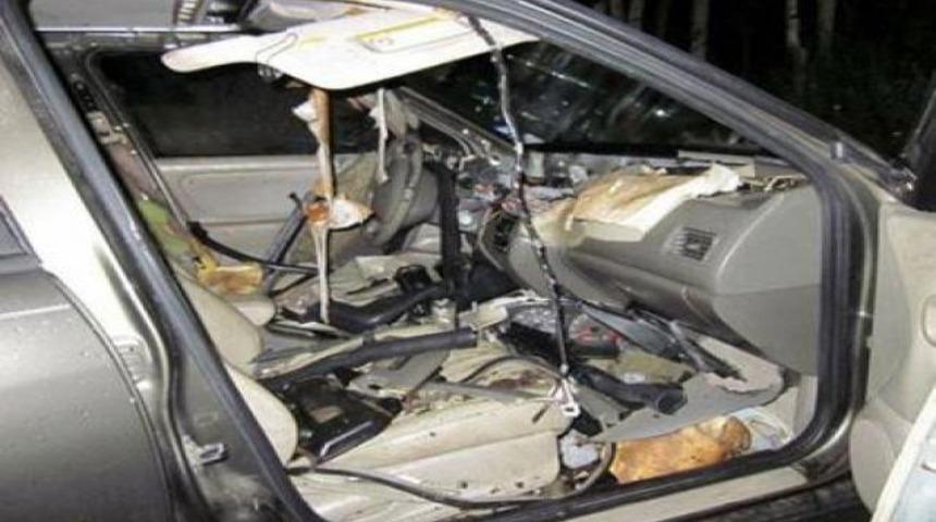 Arabaya geri d&ouml;n&uuml;nce şoke oldu