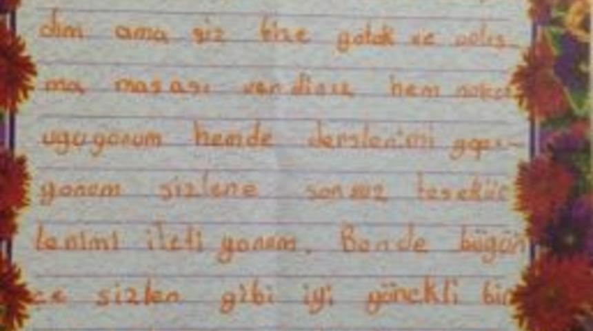 Minik Edanur’un Yazdığı Mektup Belediye Çalışanlarını Duygulandırdı