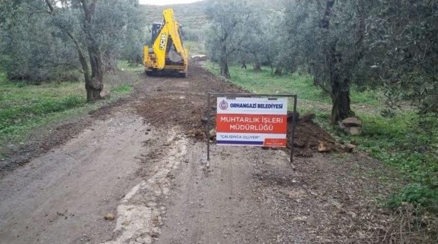 Orhangazi Belediyesi Dış Mahallelerdeki Mesaisini S&uuml;rd&uuml;r&uuml;yor