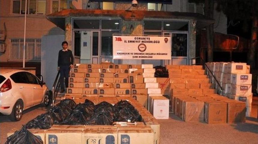 Osmaniye&rsquo;de Ka&ccedil;ak Sigara Operasyonu