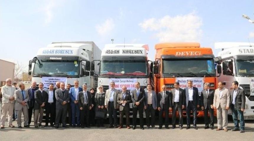 Şanlıurfa&rsquo;dan Sınır &Ouml;tesine Ve Ter&ouml;r Mağdurlarına Yardım