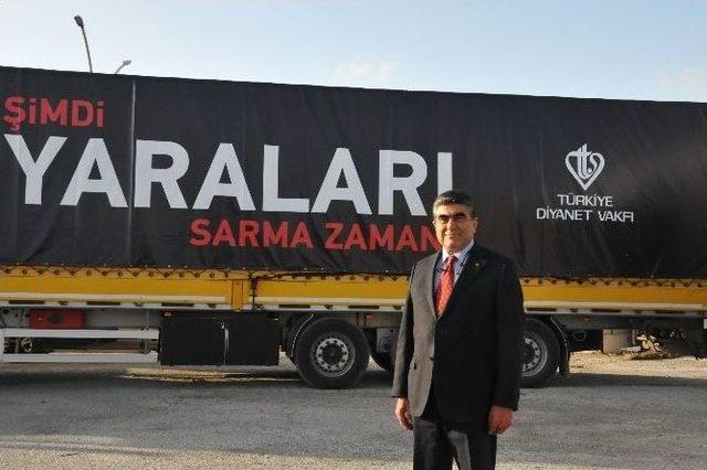 &ldquo;şimdi Yaraları Sarma Zamanı&rdquo; Kampanyasına Tarsus&rsquo;tan 9 Tır Yardım 1