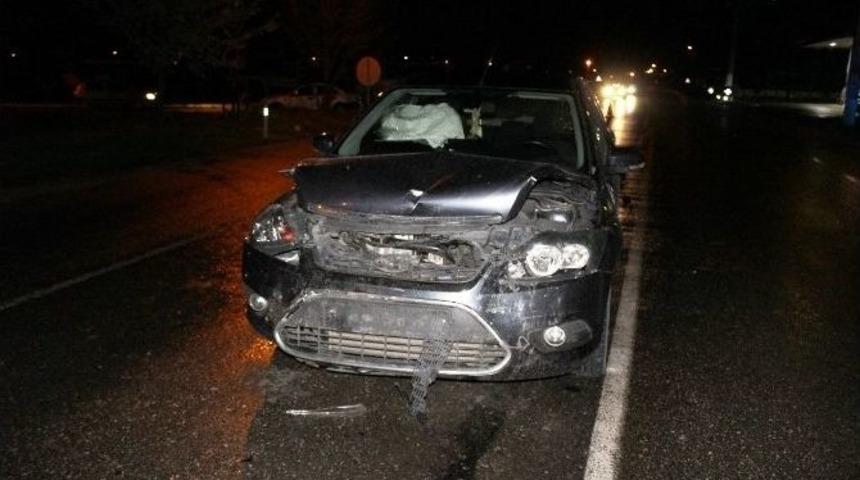 Saray&rsquo;da Trafik Kazası Ucuz Atlatıldı