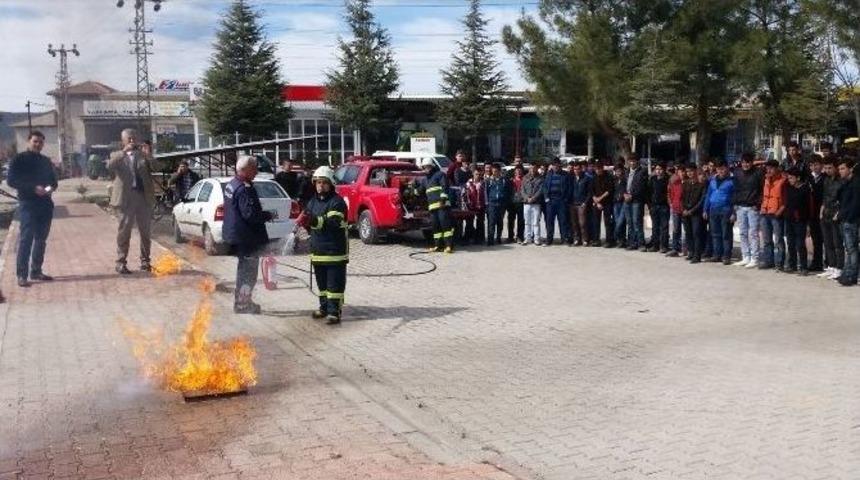 Mesleki Eğitim Merkezinde Deprem Ve Yangın Tatbikatı