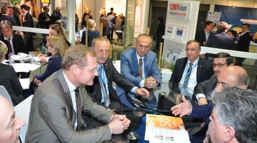 Didim Heyeti, Itb Berlin Fuarında Drv Genel Sekreteri İle G&ouml;r&uuml;şt&uuml;