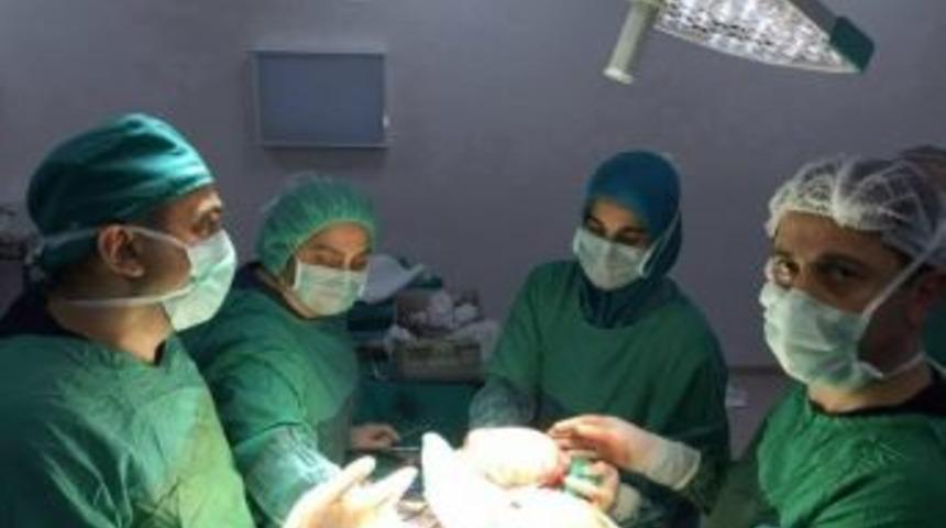 Hastanın Karnından 2 Kilogramlık Kitle &Ccedil;ıktı