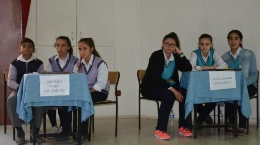 Ortaokullar Arası 3. B&ouml;lge 2. Grup Bilgi Yarışması Yapıldı