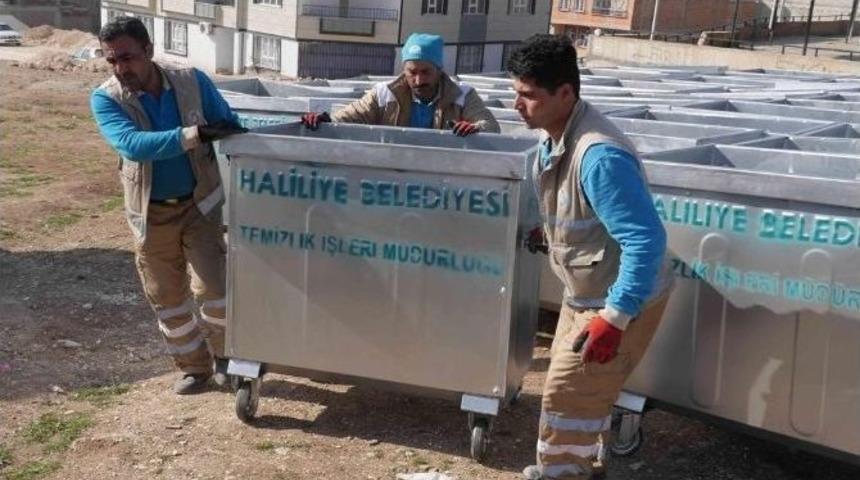 Haliliye&rsquo;deki &Ccedil;&ouml;p Konteynerleri Yenilendi