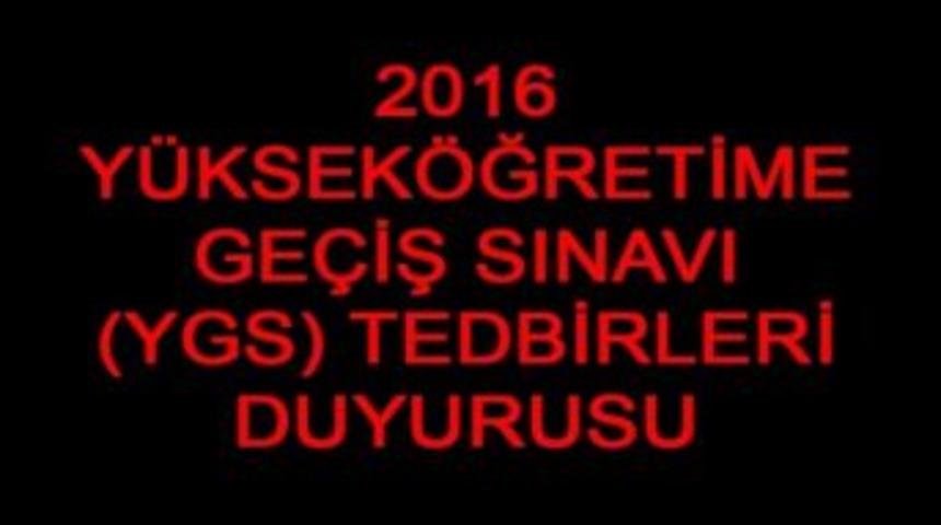 Ygs İ&ccedil;in Bir Dizi Tedbir