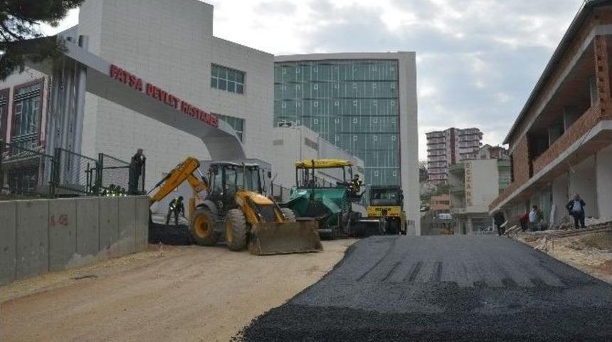 Yeni Fatsa Devlet Hastanesi&rsquo;nin Yolu Asfaltlandı