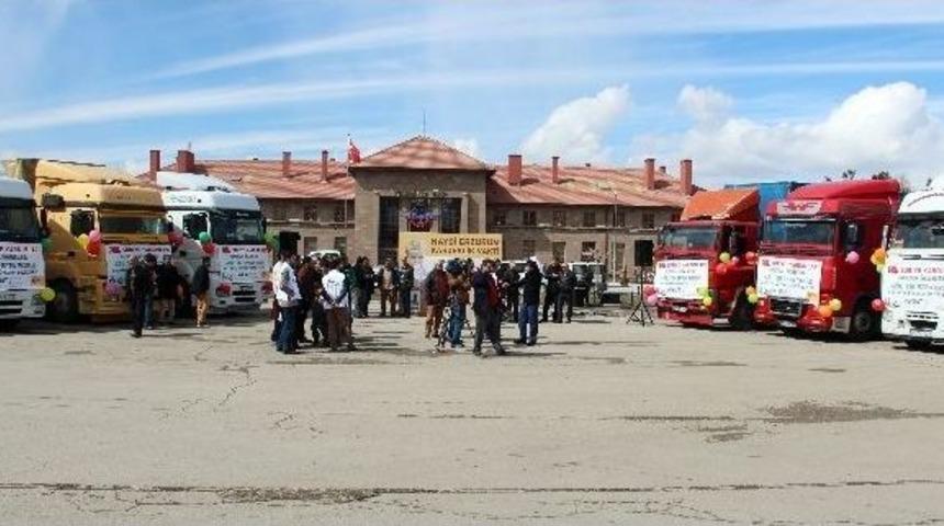 Bayırbucak T&uuml;rkmenlerine Erzurum&rsquo;dan Yardım