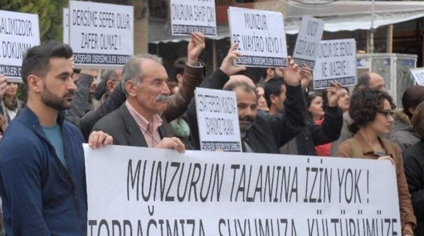 Eskişehir Dersimliler Derneği&rsquo;nden &lsquo;munzur&rsquo; Protestosu