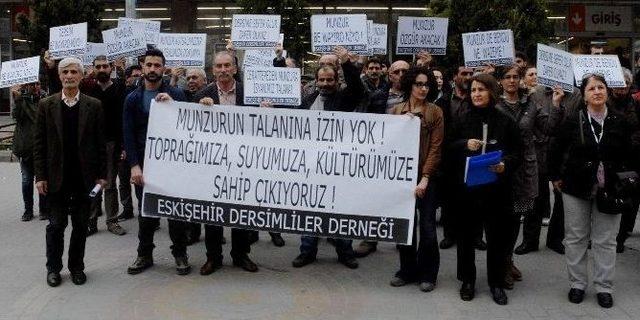 Eskişehir Dersimliler Derneği’nden ‘munzur’ Protestosu