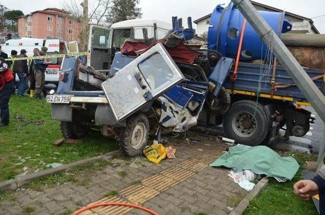 Fatsa’da Trafik Kazası: 1 Ölü, 1 Yaralı