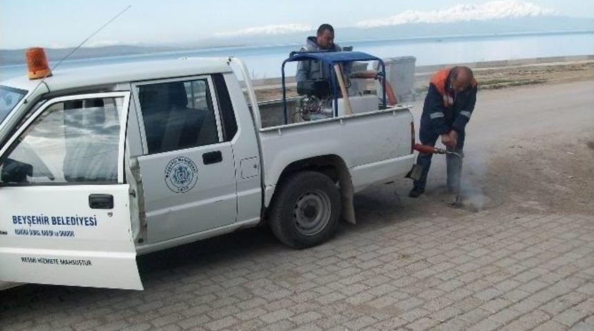 Beyşehir&rsquo;de Park Ve Bah&ccedil;elerde Bahar &Ccedil;alışmaları Hızlandı