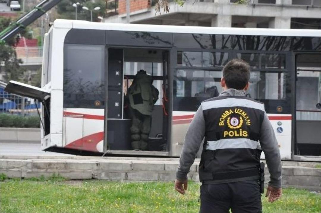 Otob&uuml;s Tahliye Ettiren Ş&uuml;pheli &Ccedil;antadan Bakın Ne &Ccedil;ıktı